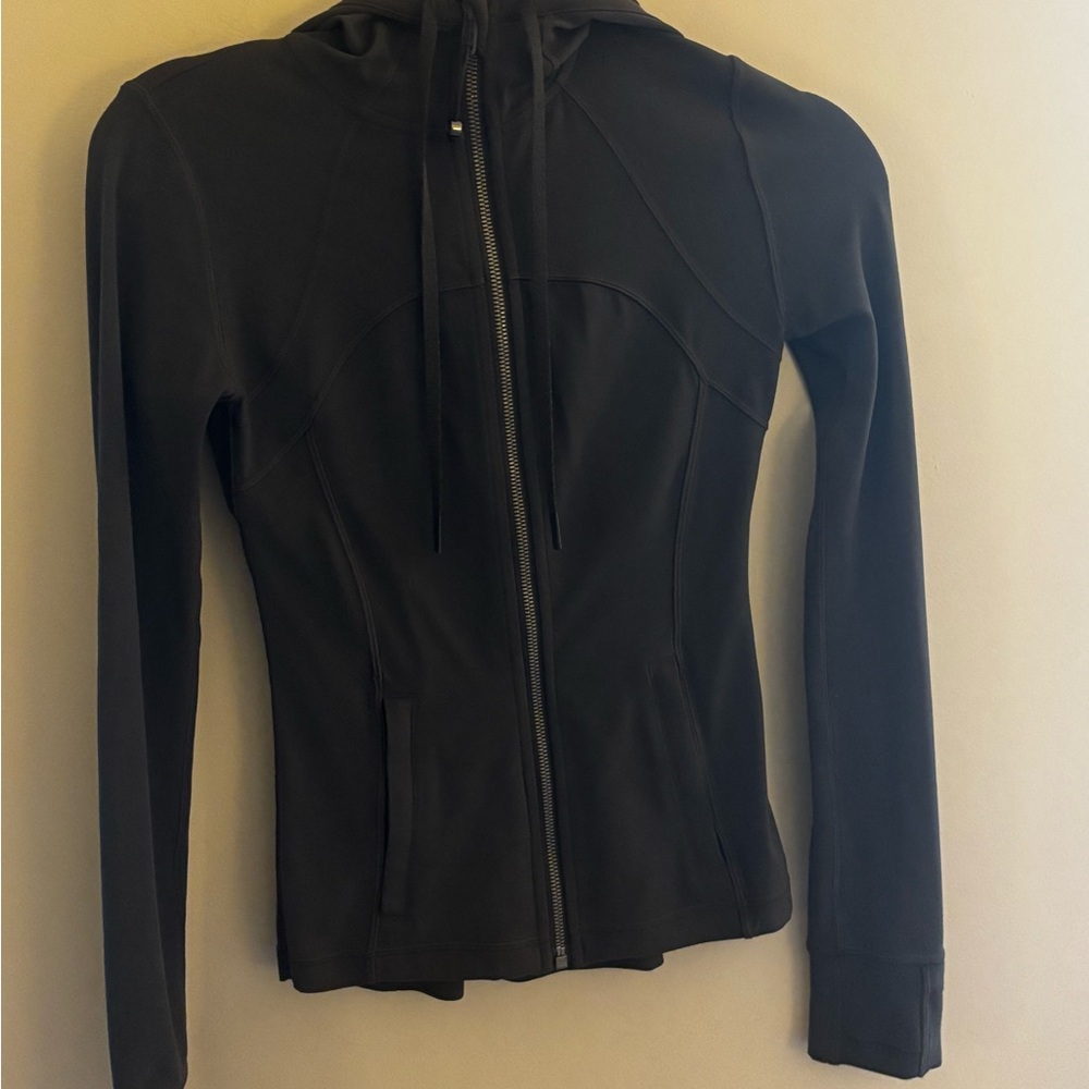 Lululemon Athletica Gray Fitted Zippered Sweatshirt